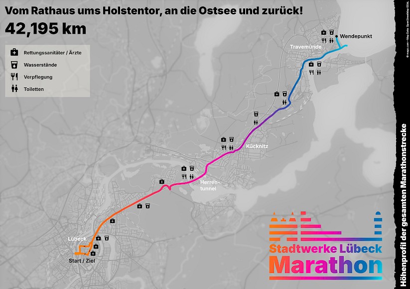 Streckenplan des Marathon